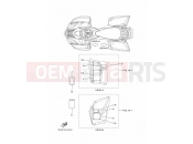 YAMAHA YFM 350 Wolverine YFM350AS YFM35XX WOLVERINE 350 2WD (3D56) 2008 EMBLEM & LABEL 1