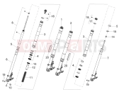 MOTOGUZZI V100 Mandello E5 (EU) Front fork Kayaba