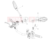 MOTOGUZZI V100 Mandello Wind Tunnel E5+ ABS 2025 (EU) Driving mirror/s