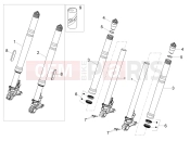 MOTOGUZZI V100 Mandello Wind Tunnel E5+ (CND, USA) Front fork Ohlins