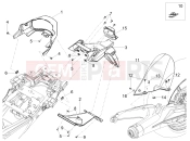 MOTOGUZZI V100 Mandello Wind Tunnel E5+ (CND, USA) Rear mudguard