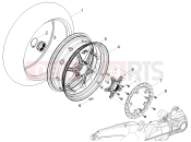 MOTOGUZZI V100 Mandello Wind Tunnel E5+ (CND, USA) Rear wheel