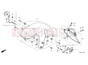 HONDA DAX 125 (ST125AP) 2022 F-10 FRONT FENDER
