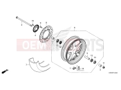 HONDA DAX 125 (ST125AP) 2022 F-14-40 FRONT WHEEL