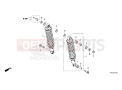 HONDA DAX 125 (ST125AP) 2022 F-33 REAR CUSHION