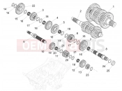 APRILIA Tuono 457 (CA, USA) Gear box - Gear assembly