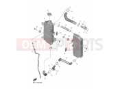 YAMAHA YZ 250 F YZ250FX [AU, NZ, LATAM] (BAJC) 2022 RADIATOR & HOSE