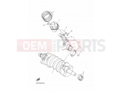 YAMAHA YZF-R6 YZF-R6 YZFR6GC [CALIFORNIA] (2CXT) 2016 CRANKSHAFT & PISTON