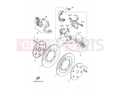 YAMAHA XV 1600 Wild Star / Road Star XV1600AT ROAD STAR SILVERADO (5GA9) 2001 FRONT BRAKE CALIPER