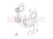 YAMAHA YFM 660 Grizzly YFM660FWA YFM66FGW GRIZZLY 660 HUNTER (2C6T) 2007 FRONT BRAKE CALIPER