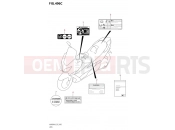 SUZUKI AN 400 Burgman (DU11) M4 (2024) 496C - LABEL (E19)