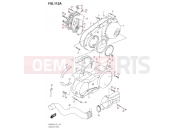 SUZUKI AN 400 Burgman (DU11) M4 (2024) 112A - CRANKCASE COVER