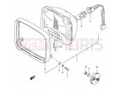 SUZUKI BX120 S (1995) 16 - HEADLAMP