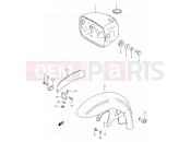 SUZUKI BX120 S (1995) 28 - HEADLAMP HOUSING - FRONT FENDER