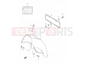 SUZUKI BX120 S (1995) 35 - REAR FENDER