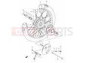 SUZUKI BX120 S (1995) 29 - FRONT WHEEL