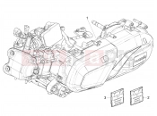 PIAGGIO BV 400 Sport FL E5 (CND, USA) Engine assembly