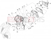PIAGGIO BV 400 Sport FL E5 (CND, USA) Front glove-box - Knee-guard panel