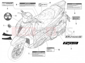 PIAGGIO BV 400 Sport FL E5 (CND, USA) Plates - Emblems