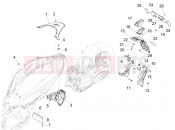 PIAGGIO BV 400 Sport FL E5 (CND, USA) Rear cover - Splash guard
