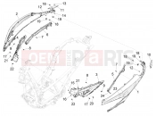 PIAGGIO BV 400 Sport FL E5 (CND, USA) Side cover - Spoiler