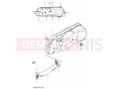 SUZUKI CP80CHF N (1992) 3 - CARTER MOTEUR GAUCHE