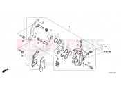 HONDA PCX150 (WW150M) 2021 F-18 FRONT BRAKE CALIPER