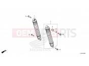 HONDA PCX150 (WW150M) 2021 F-36 REAR CUSHION