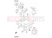 SUZUKI GSX-S1000GT GSX-S1000TRQ M5 (2025) (EK12WZS) 116A - OIL PAN /​ OIL PUMP