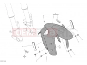 DUCATI Multistrada V4S Travel Radar Front Mudguard GREY Model