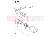 SUZUKI CS50 / CS50D / CS50G D (1983) 15 - STARTING MOTOR (CS50DZ, CS50DD, CS50GD)