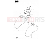 SUZUKI CS50 / CS50D / CS50G D (1983) 37 - FRAME HEAD COVER - FRONT FENDER