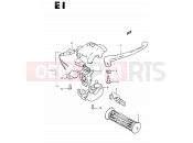 SUZUKI CS50 / CS50D / CS50G D (1983) 43 - FRONT BRAKE LEVER - SWITCH (CS50Z)