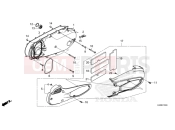 HONDA Forza 125 (NSS125ADR) 2024 E-13 LEFT SIDE COVER