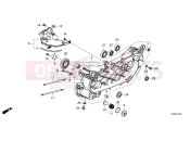 HONDA Forza 125 (NSS125ADR) 2024 E-19-20 LEFT CRANKCASE