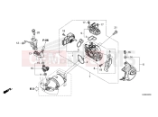 HONDA Forza 125 (NSS125ADR) 2024 E-22 THROTTLE BODY/FUEL INJECTOR