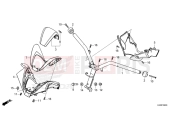 HONDA Forza 125 (NSS125ADR) 2024 F-9 STEERING HANDLE/HANDLE COVER