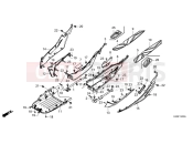 HONDA Forza 125 (NSS125ADR) 2024 F-14 FLOOR STEP/UNDER COVER