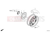 HONDA Forza 125 (NSS125ADR) 2024 F-22-40 REAR WHEEL