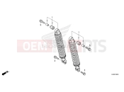 HONDA Forza 125 (NSS125ADR) 2024 F-36 REAR CUSHION