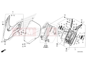 HONDA Forza 125 (NSS125ADR) 2024 F-44 FRONT VISOR/WINDSCREEN