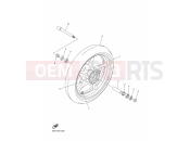 YAMAHA FZ8-N FZ8 FZ8-N FZ8NB (39P7) [USA] 2012 FRONT WHEEL
