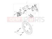 TRIUMPH Tiger 900 GT rear brake caliper & discs