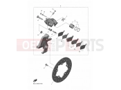 YAMAHA YZF-R1 YZF-R1 YZF1000 YZFR1N1 [USA] (B3LT) 2022 REAR BRAKE CALIPER