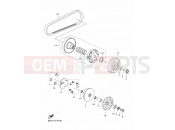 YAMAHA YFM 90 Raptor YFM90R RAPTOR 90 YFM09RYXN (BD3K) 2022 CLUTCH