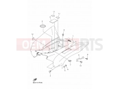 YAMAHA YFM 90 Raptor YFM90R RAPTOR 90 YFM09RYXN (BD3K) 2022 REAR FENDER