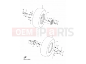 YAMAHA YFM 90 Raptor YFM90R RAPTOR 90 YFM09RYXN (BD3K) 2022 FRONT WHEEL