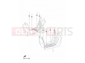 YAMAHA YFM 90 Raptor YFM90R RAPTOR 90 YFM09RYXN (BD3K) 2022 STAND & FOOTREST