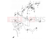 SUZUKI DL1000 K6 (2006) V-Strom 20 - RADIATOR HOSE