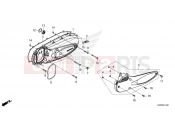 HONDA SH125 SPORTY SH125AD2R - 2025 E-13 LEFT SIDE COVER